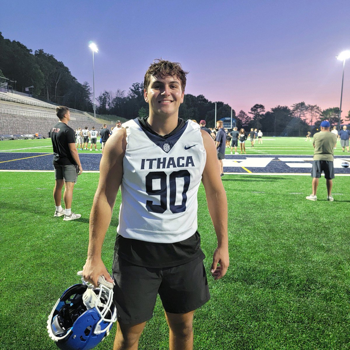 After an amazing camp and conversation with <a href="/CoachTerp_/">Mike Toerper</a> and <a href="/CoachGrigs619/">Kerry Grigsby</a> I am blessed and honored to receive my first offer from <a href="/IthacaBomberFB/">Ithaca Bomber Football</a>!!  <a href="/MahopacFB/">Coach DeMatteo</a> <a href="/Mahopac_AD/">Mahopac Athletics</a> <a href="/MahopacSchools/">Mahopac Schools</a> <a href="/DirectRays/">Ray Gallagher 🇺🇸</a> <a href="/KDJmedia1/">Kevin Devaney Jr.</a> <a href="/CoachHefNCSA/">CoachHefNCSA</a> <a href="/NCSA_Football/">NCSA_Football</a>