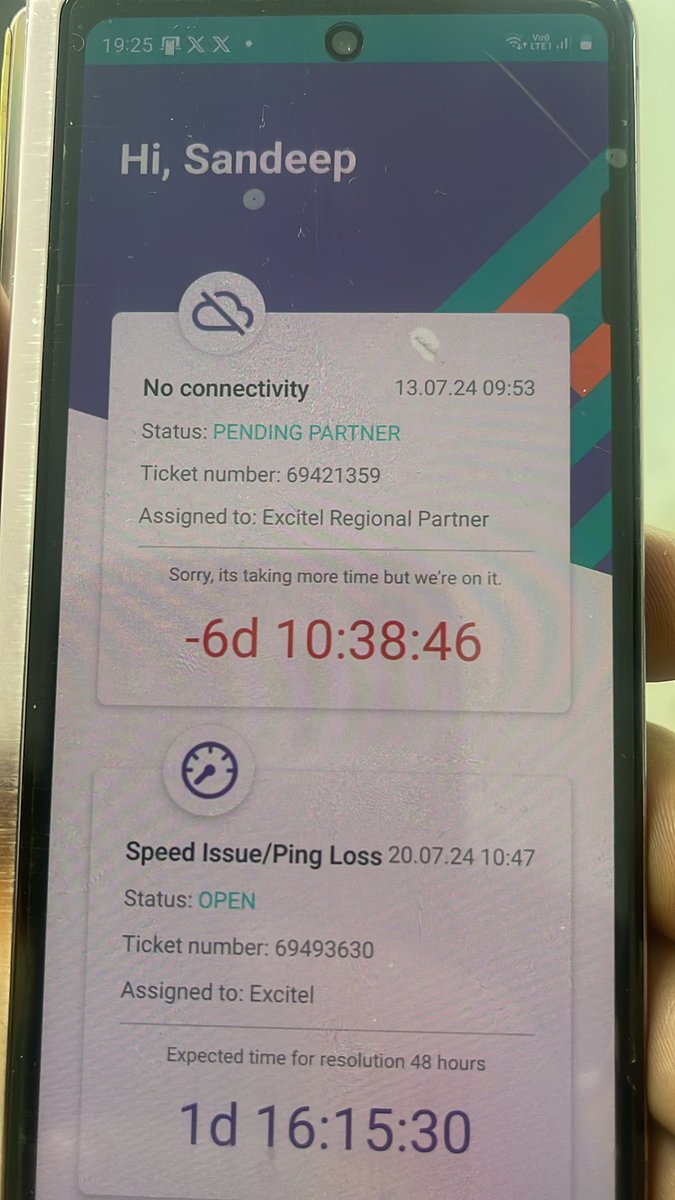 BhartaSandeep's tweet photo. @excitel_rocks Complaint pending from more then 10 days no one want to resolve https://t.co/NM1lkqRHkT