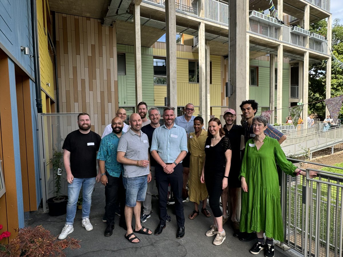 tomcopley's tweet photo. It was a real pleasure to celebrate the 36 new community-led and part-self build homes built by @RUSSLewisham at Church Grove this afternoon.

It’s taken 15 years and vast amounts of time, energy and dedication. I’m proud that the scheme received funding from the @MayorofLondon. https://t.co/JFPprvakRb