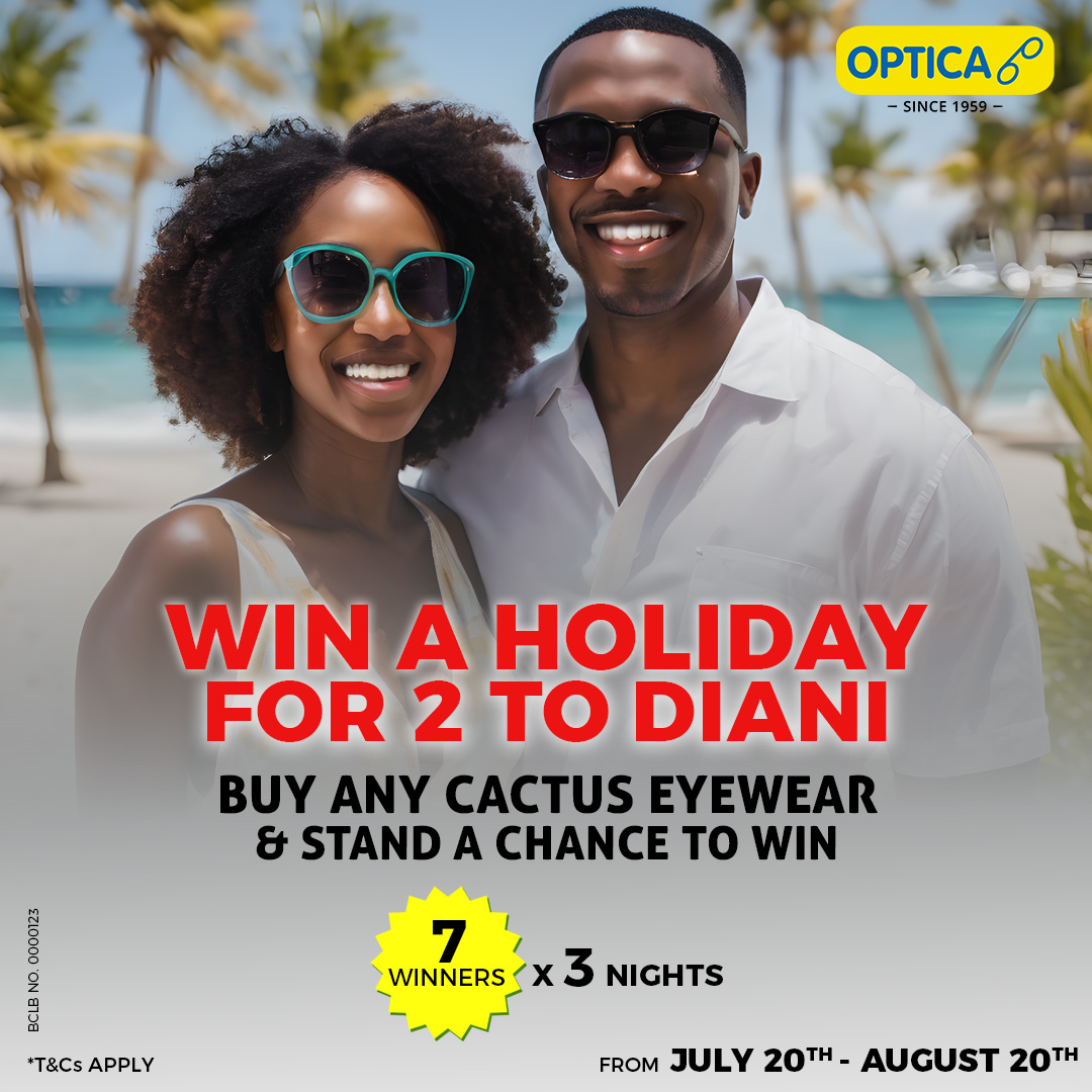GardenCityNbi's tweet image. Beach vacay anyone?? Buy CACTUS Eyewear and you could WIN a trip to Diani for 3 nights!  🏖️😎 7 lucky winners will soak up in the sun, sand &amp;amp; sea in style. The best part? The winners get to bring a plus one!!😍  #CactusEyewear #WinATrip
T &amp;amp; Cs apply.
@OpticaKenya