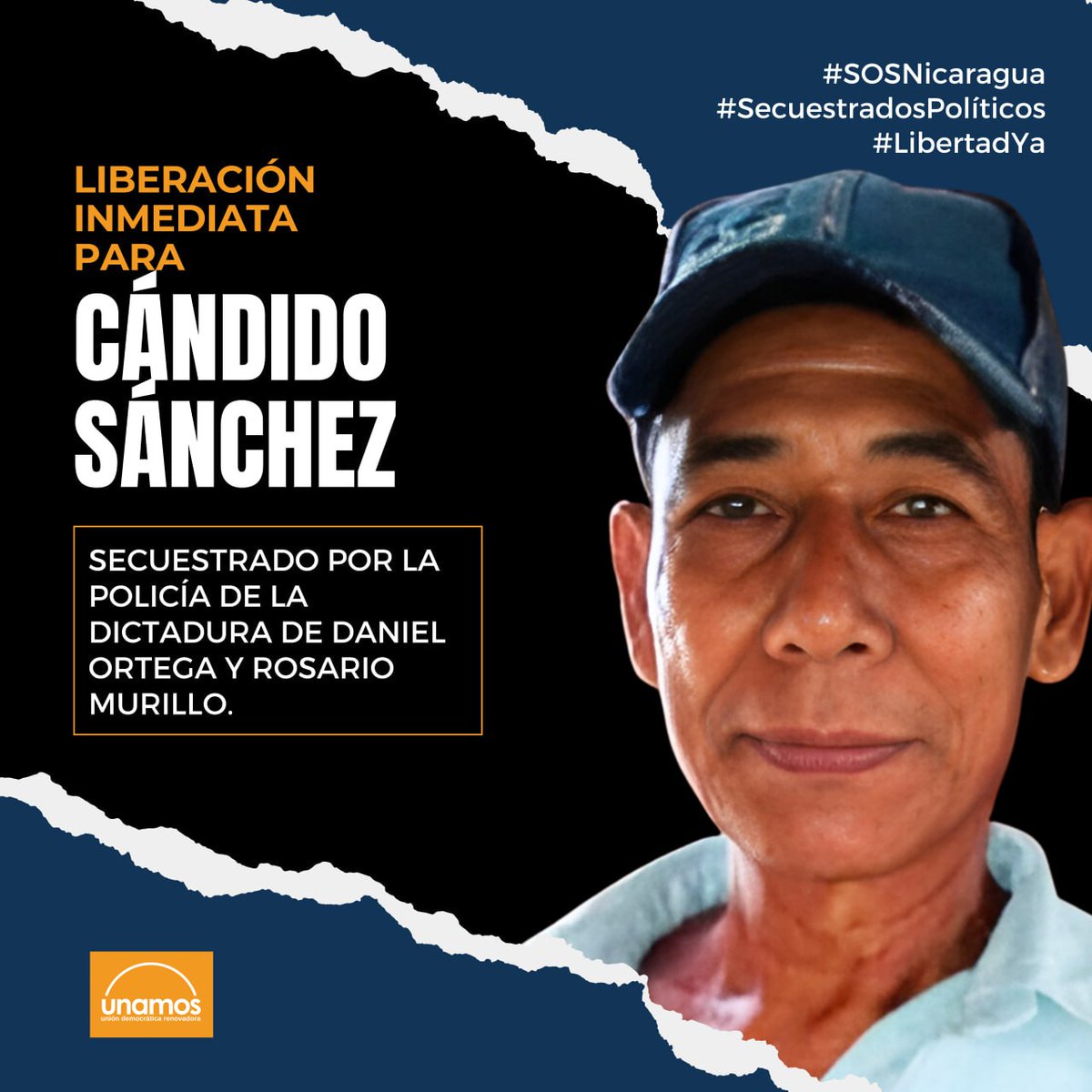 Originario de San Carlos, Río San Juan, fue detenido por cuarta vez el 1 de abril 2023 en la madrugada. Tiene 60 años y es uno de los aproximadamente 20 presos políticos de la tercera edad. #SOSNicaragua #SecuestradosPolíticos #LibertadYA