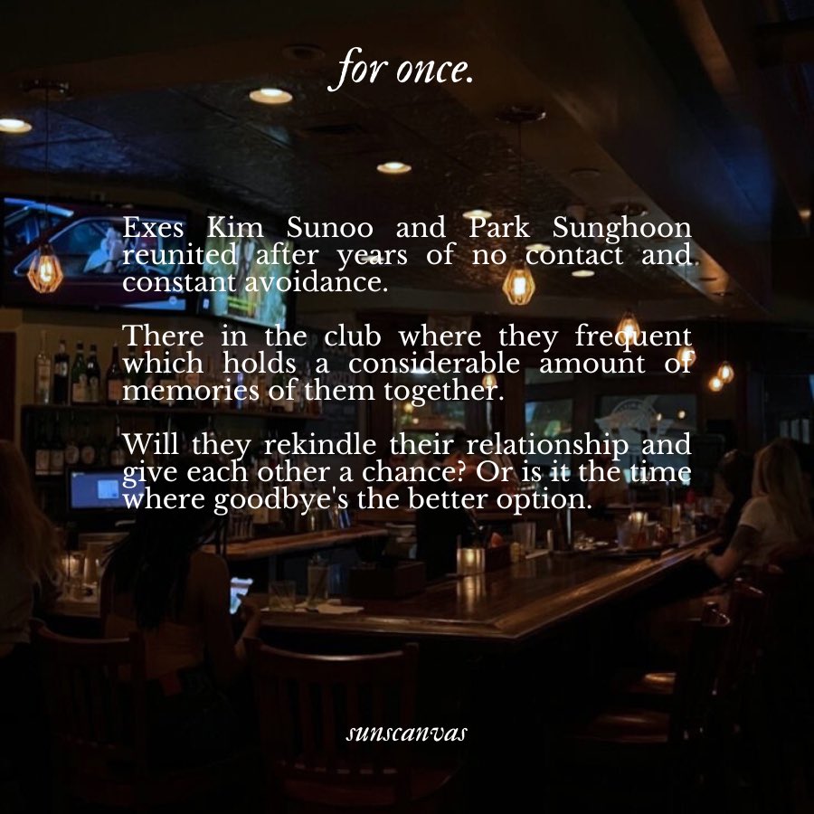sunscanvas's tweet image. 𝒇𝒐𝒓 𝒐𝒏𝒄𝒆.

❥ #sunsun 🔞 fic.
❥ one-shot, rated E.
❥ 11.8k words.
❥ exes, break up, emotional hurt no comfort, angst.

❥ ao3.org/works/57529540