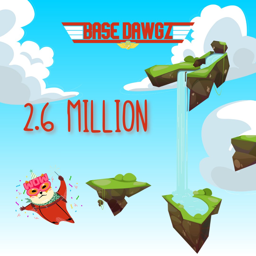🪂 2.6 MILLION 🚀

Well done big $DAWGZ!