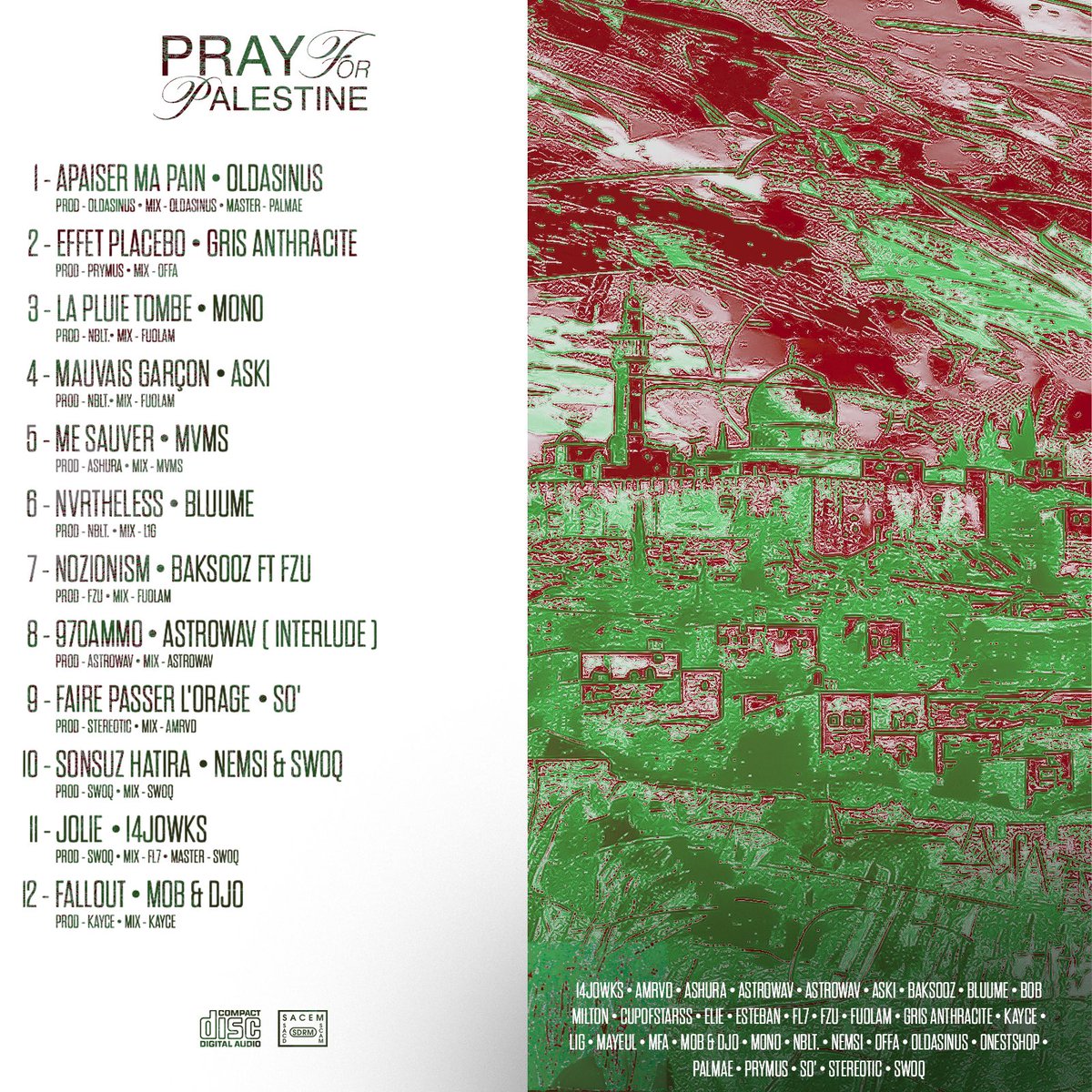 🇵🇸 PRAY FOR PALESTINE - 26/07 🇵🇸

Merci. ❤️

MERCH DANS LA BIO +  lien en bas👇

FERMETURE DU MERCH LE 3 AOÛT.