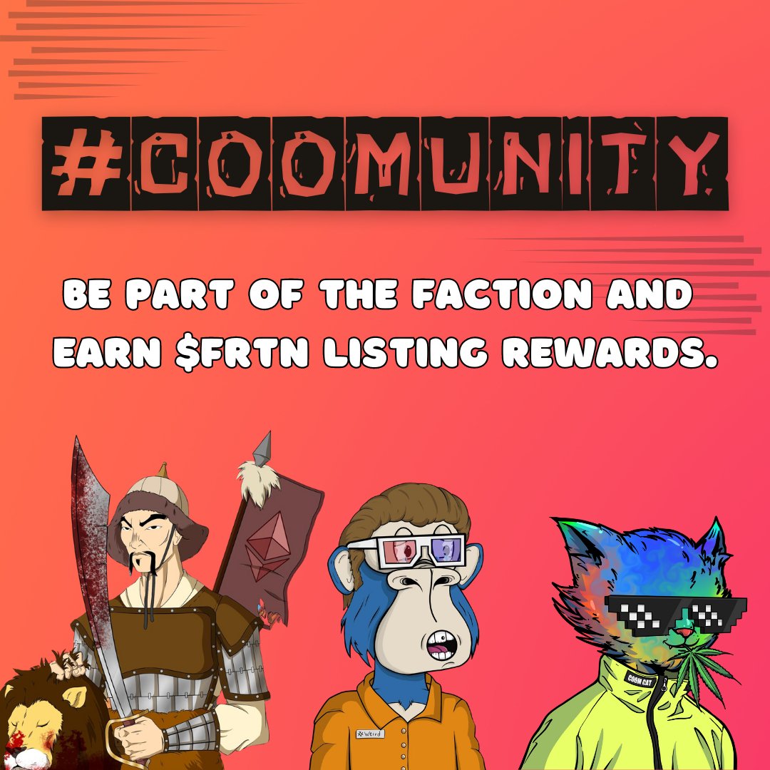 SusanNFTS's tweet photo. @WeirdApesClub @CoomCatsNFT @SteppeHorde @EbisusBay #coomunity #ebisus ✊️ https://t.co/ktugxQPOcJ