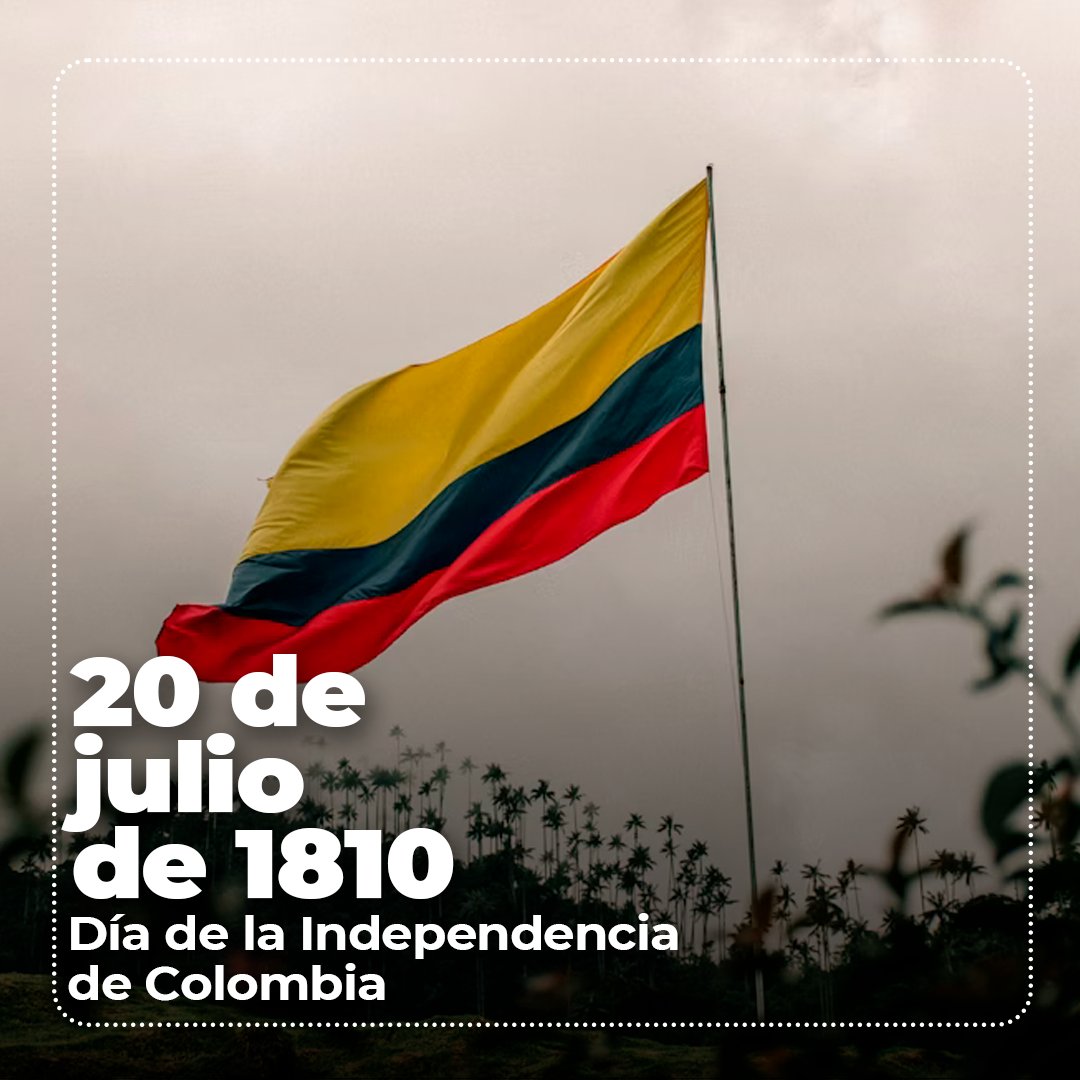 yvangil's tweet photo. Hoy es el Día de la Independencia de Colombia en conmemoración de los acontecimientos del 20 de julio de 1810 cuando un grupo de ilustrados criollos crearon una junta de gobierno impulsando la lucha que liberaría a #Colombia del yugo español tras tres siglos de colonización. https://t.co/I0pMnQqazH