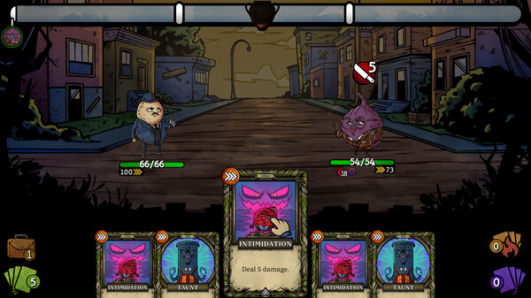 PoisonPillGames's tweet photo. In #Vegangsters you must take on criminal vegetables ๐ฅ๐ต๏ธ
Building sledgehammers, uncovering the city's inhabitants and ridding it of corruption is your mission ๐๐ช
#ScreenshotSaturday #Deckbuilder #Roguelike #TurnedBased #ใฟใผใณใใผใน https://t.co/UZ1LMQIjzX