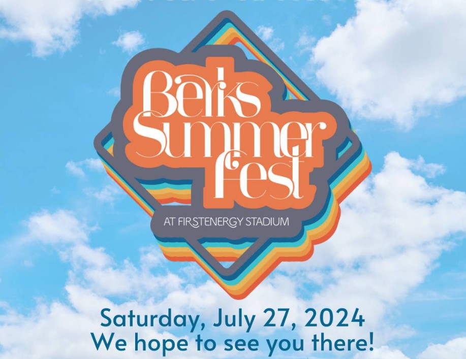 ReadingFightins's tweet photo. Berks Arts and the Reading Fightin Phils are pleased to announce the second annual Berks Summer Fest, celebrating music, food and fun all day on Saturday, July 27, at FirstEnergy Stadium. 

More info: https://t.co/nhNGUu8RM4 https://t.co/0VIfbEkKRl