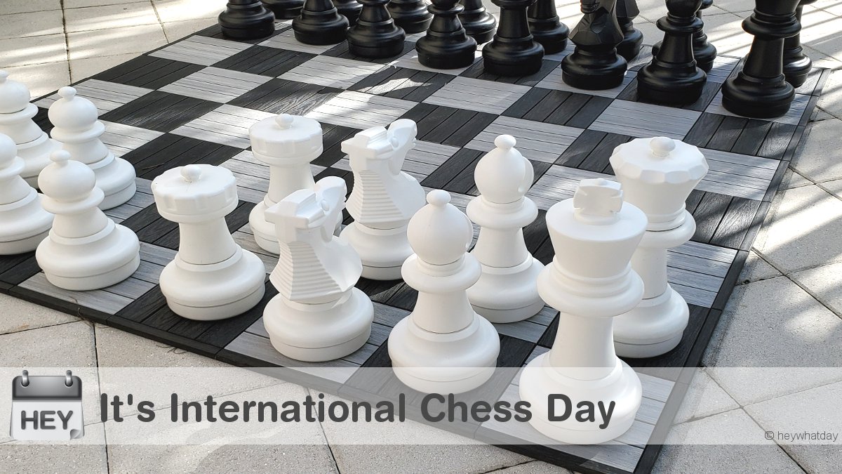 HeyWhatDay's tweet image. It&apos;s International Chess Day! 
#InternationalChessDay #ChessDay #WorldChessDay