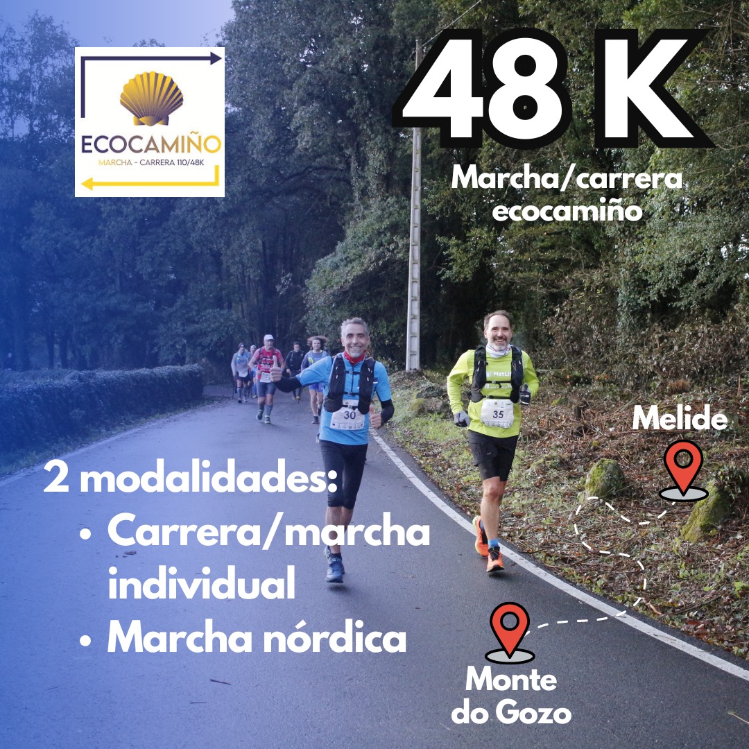 Presentamos nuestras dos modalidades y recorrido en la marcha-carrera de 48km 🏃🏻💪🏻

Para apuntarte entra en la web ➡️ ecocamiño.org