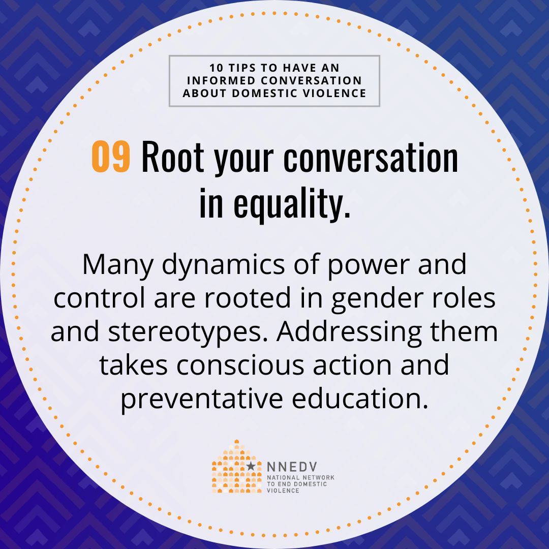 nnedv's tweet photo. One of the root causes of domestic violence is inequality, particularly gender inequality. It's up to all of us to call out sexism (and other -isms) and ask our legislators to invest in preventative education for young people. Learn more in our #10Tips: https://t.co/B89f0DelAs https://t.co/t3vDwtCFlD