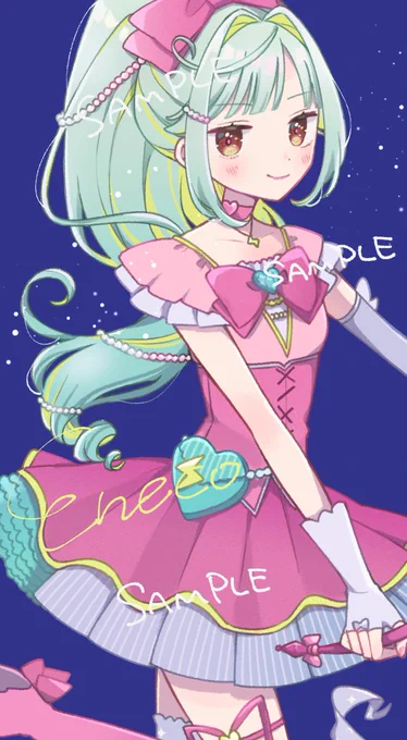 えねこさん魔法少女、メイクアップお手伝いしました2周年本当におめでとうございます#京極えねこ 