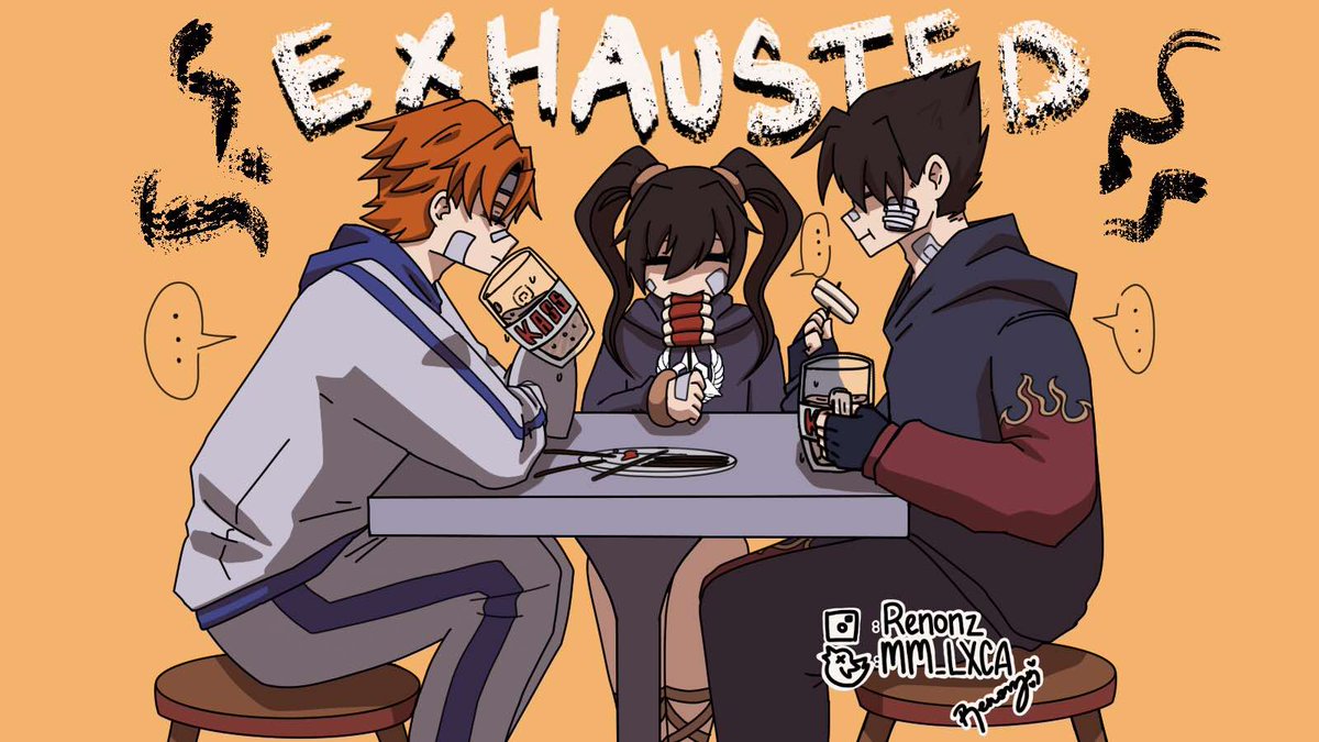 MM_LXCA's tweet photo. Bloodline trio- post match drinks #tekken #hwoarang #lingxiaoyu #jinkazama https://t.co/16c3BXPN2A