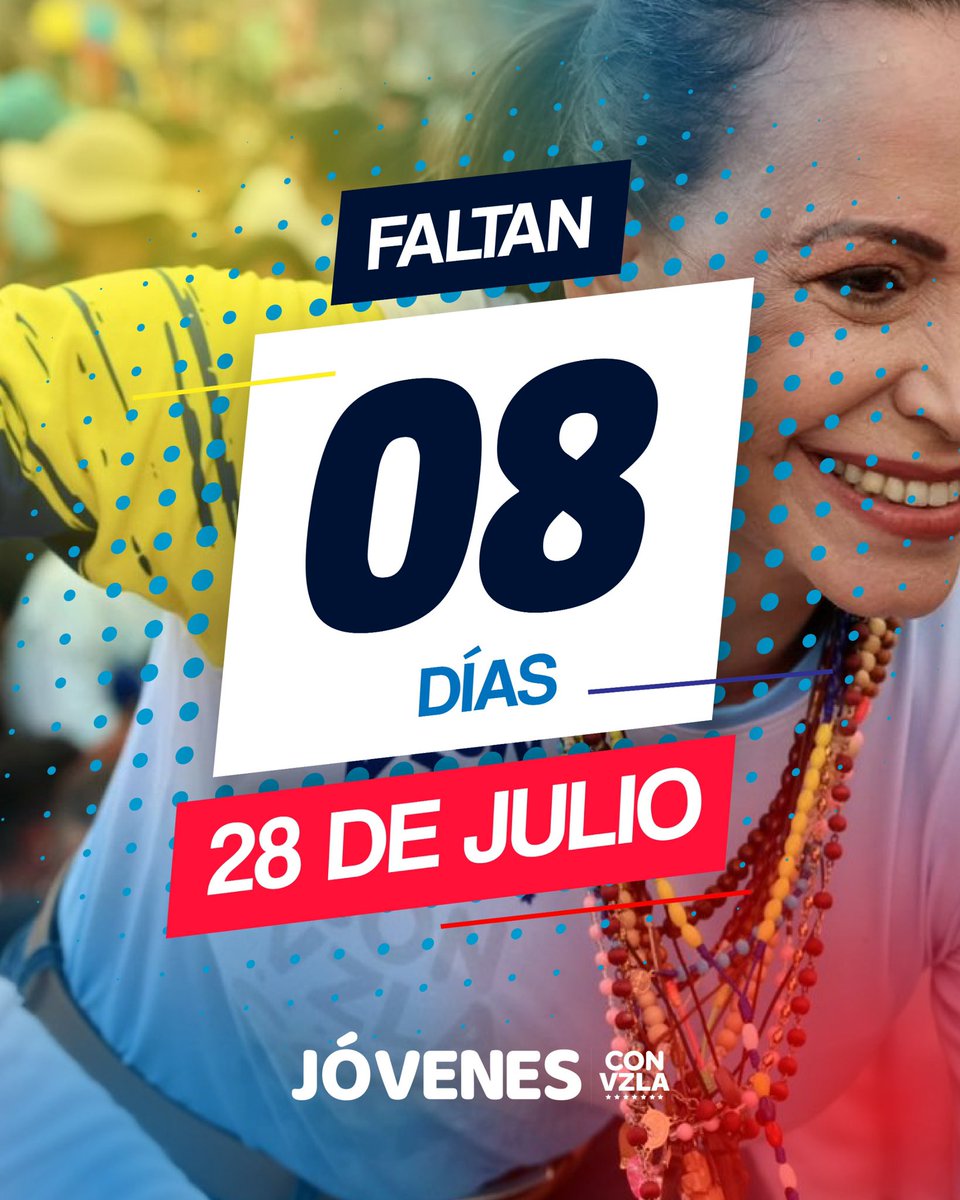 JovenesConVzla_'s tweet photo. ¡No te vuelvas un 8️⃣ que sólo faltan ocho días! 🤪

Vamos a votar, a ganar y a cobrar. 🇻🇪 https://t.co/EGpbsi7DDl
