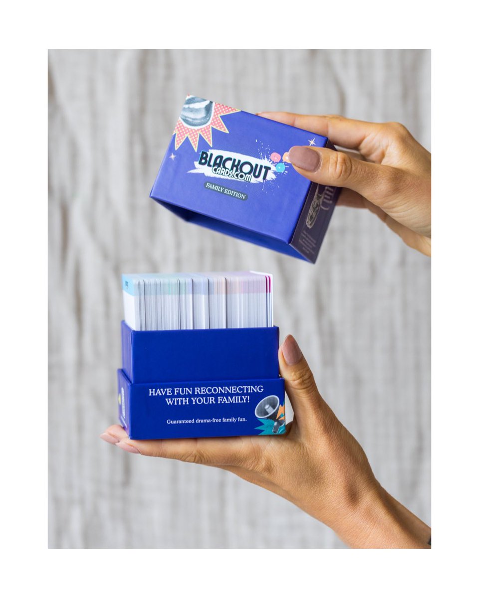 Feeling guilty about the amount of time you spend on screens? Have a family? What to be better? Then you need these blackoutcards.com