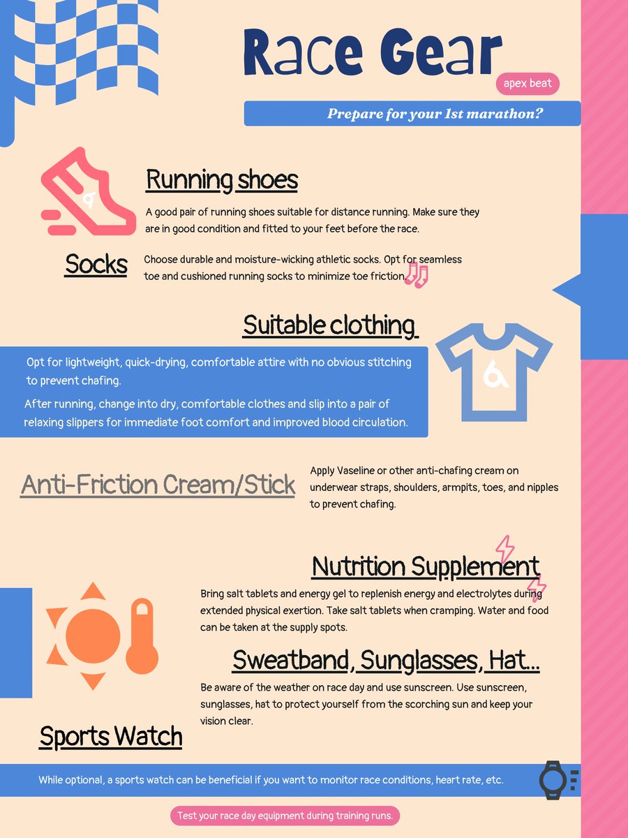 apexbeat_orig's tweet photo. Maybe you're preparing for an upcoming marathon? Here's a list of marathon gear to check out.📄
#running #apexbeat #runner #marathon #novicerunner #1stmarathon #runchat #marathoner #runningtips #runhappy #fitness #workout #cardio #raceday #runninglife #runningworld https://t.co/AlrnJflZkx