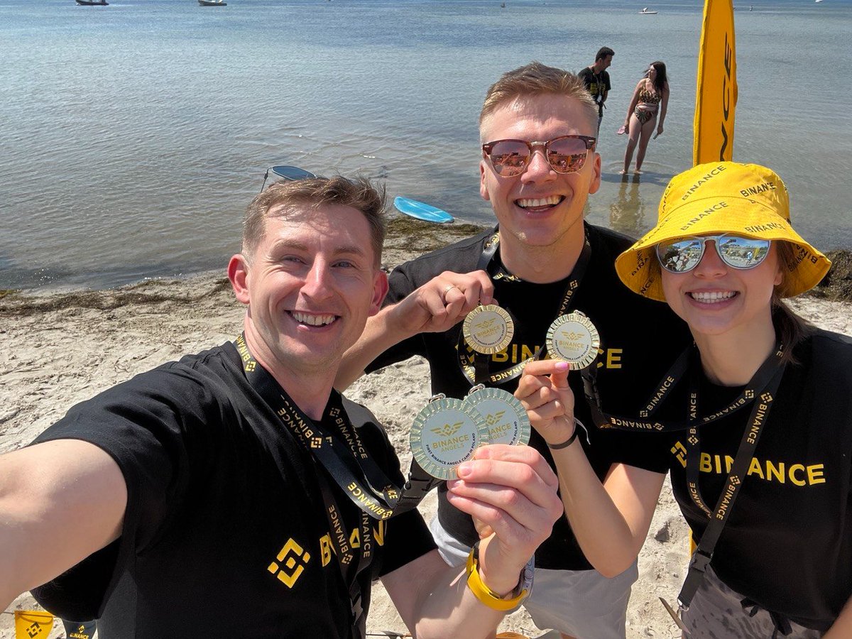 binance's tweet photo. Day 1 of Binance Angels Camp kicked off with seaside vibes and team fun!   

Games, networking and an epic karaoke night made it unforgettable.   

Stay tuned for more! #BinanceAngelsCamp https://t.co/ZMZXCuvMXf