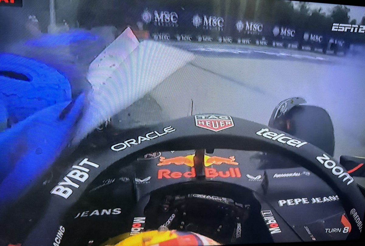 bryanjball's tweet photo. Here lies the career of Sergio Perez. #f1 #RedBull #HungariangGP #P1 https://t.co/tSgnluWFtf