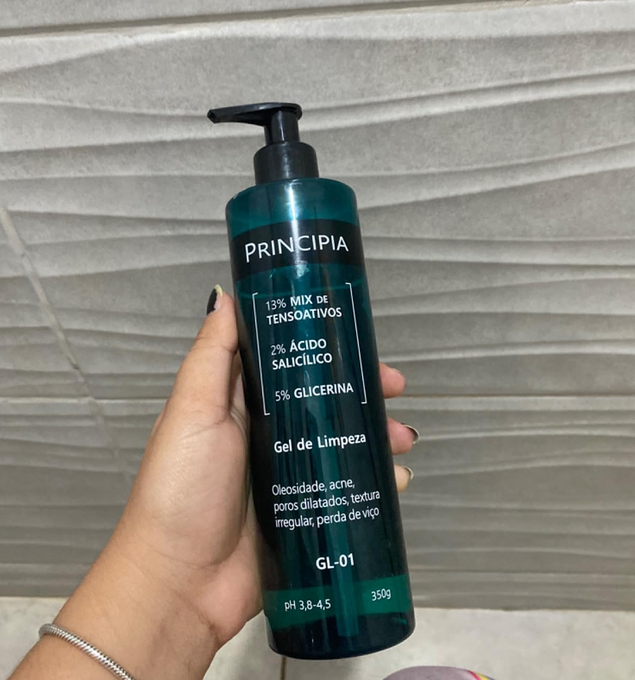 Gel de Limpeza Principia 2% Ácido Salicílico + 5% Glicerina com 350g