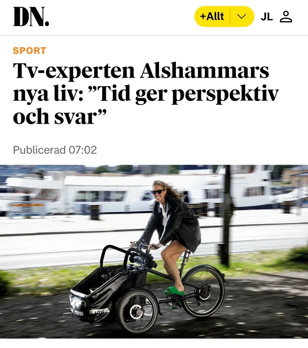 Fin artikel med Livelo-ägaren Therese Alshammar. Fick precis en gammal fin Crescent världsmästarcykel från en granne här i sommarhusområdet i Danmark. Det är ett helt gäng världsmästare i olika sporter som cyklar Livelo. Tror ni Crescent låter oss låna titeln lite?