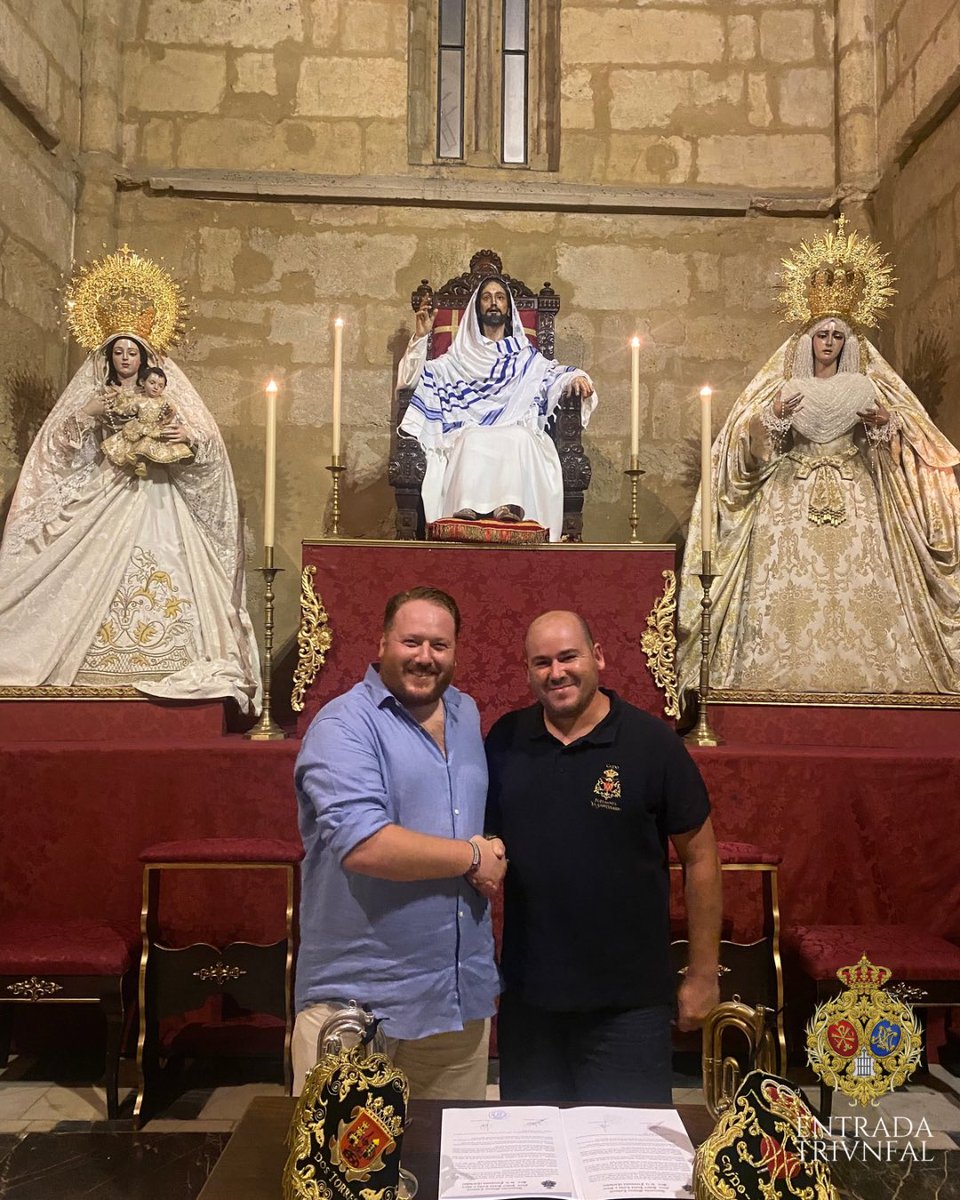 ⚪️🔴COMUNICADO OFICIAL | Acuerdo musical con  <a href="/Caidoyfuensanta/">Banda Caído y Fuensanta</a> de Córdoba, así como con <a href="/BSMdeDosTorres/">Sinfonica Dos Torres</a> 
para que acompañen a nuestros Sagrados Titulares durante los próximos 4 años. 

Que nuestros Sagrados Titulares les protejan siempre.