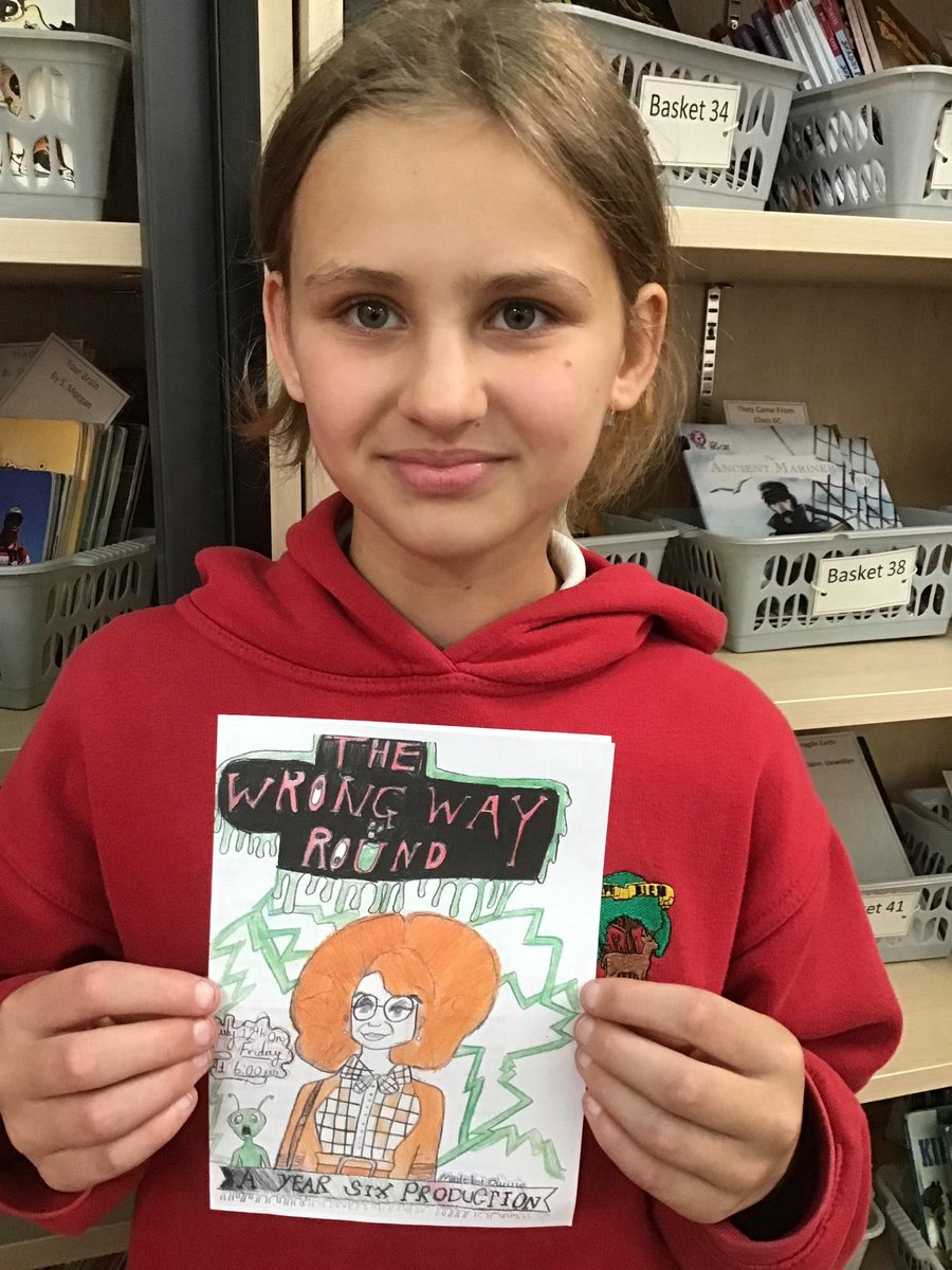 RoebuckSchool's tweet image. Here are our winning designs that were made into programmes for our Year 6 performance “The Wrong Way Round”. Congratulations 👏👏👏 @MLMusicals #year6performance #year6play #TheWrongWayRound
