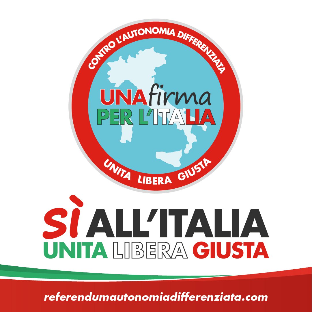 SlcCgil's tweet photo. 🟥 #AutonomiaDifferenziata: al via oggi la raccolta firme per il #referendum abrogativo integrale della #leggecalderoli. Diciamo Sì all’Italia Unita Libera e Giusta 🇮🇹 https://t.co/SPJkunsdlk