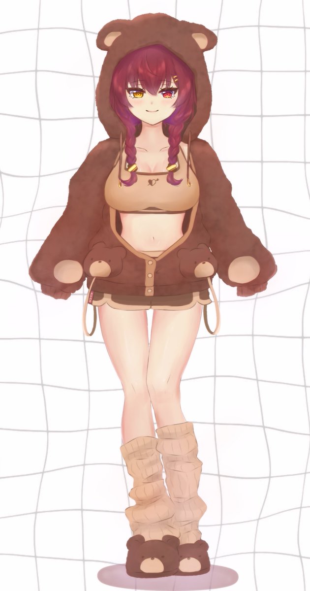 _nemu_i7's tweet photo. クマちゃん×部屋着てきな感じかなって🧸

 #宝鐘マリン新衣装2024 #マリンのお宝 https://t.co/DwvN6vE1a2