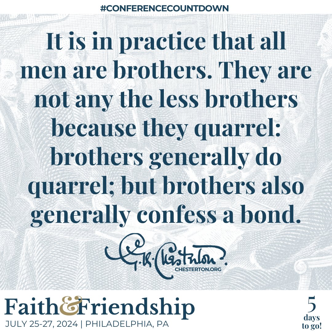 chestertonsoc's tweet photo. #GKChesterton (The Daily News, December 10, 1904)
https://t.co/bfZErE7E8M
#GKC #Chesterton #ChestertonConference #ConferenceCountdown #GKCinPHL #DailyChesterton #DailyQuotes #FaithAndFriendship #Brotherhood https://t.co/8bkLD5xjLk