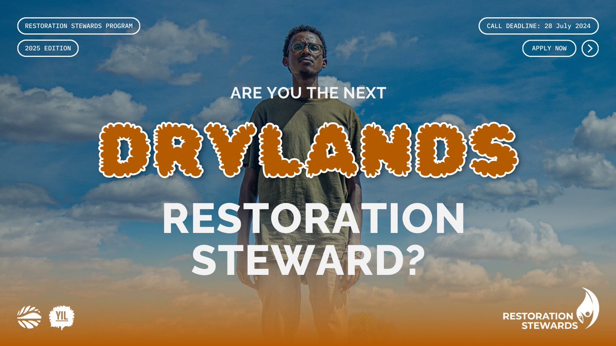 Youth In Landscapes Initiative (YIL) (@yil_initiative) on Twitter photo Are you the next #Drylands Restoration Steward? <a href="/leitoroadrian/">Leitoro Adrian</a> <a href="/Tahina_Roland/">Tahina Roland Frédéric</a> <a href="/kamanzi_claudin/">Claudine Kamanzi</a>
✅APPLY NOW: stewards.globallandscapesforum.org/2025-applicati…
#ActLandscape #GenerationRestoration #ClimateActionNow Are you the next #Drylands Restoration Steward? <a href="/leitoroadrian/">Leitoro Adrian</a> <a href="/Tahina_Roland/">Tahina Roland Frédéric</a> <a href="/kamanzi_claudin/">Claudine Kamanzi</a>
✅APPLY NOW: stewards.globallandscapesforum.org/2025-applicati…
#ActLandscape #GenerationRestoration #ClimateActionNow