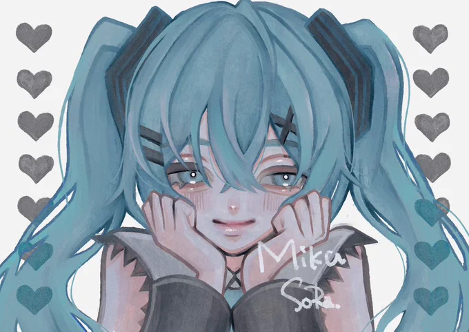 wakuwaku#イラスト #illustration #ミク #miku 