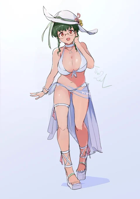 夏なので涼しげな2代目ちゃんの絵を再掲しよう 