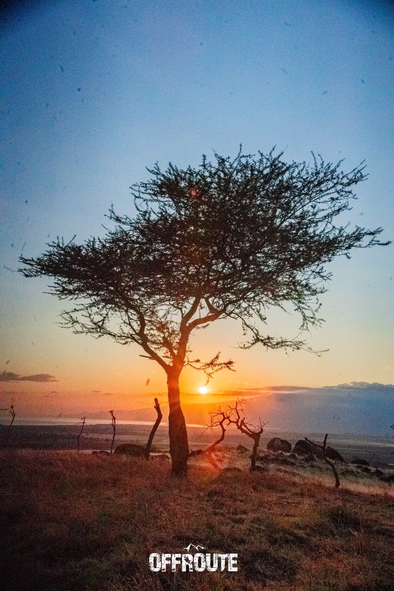 Off_Route101's tweet photo. Are you an early bird or night owl? 
Regardless, there is beauty in each. 

This is Engalesero Village, near Lake Natron, Oldonyo Lengai mountain. 

Offroute2024 the last ride in Tanzania! https://t.co/UKLmMAb3Wb