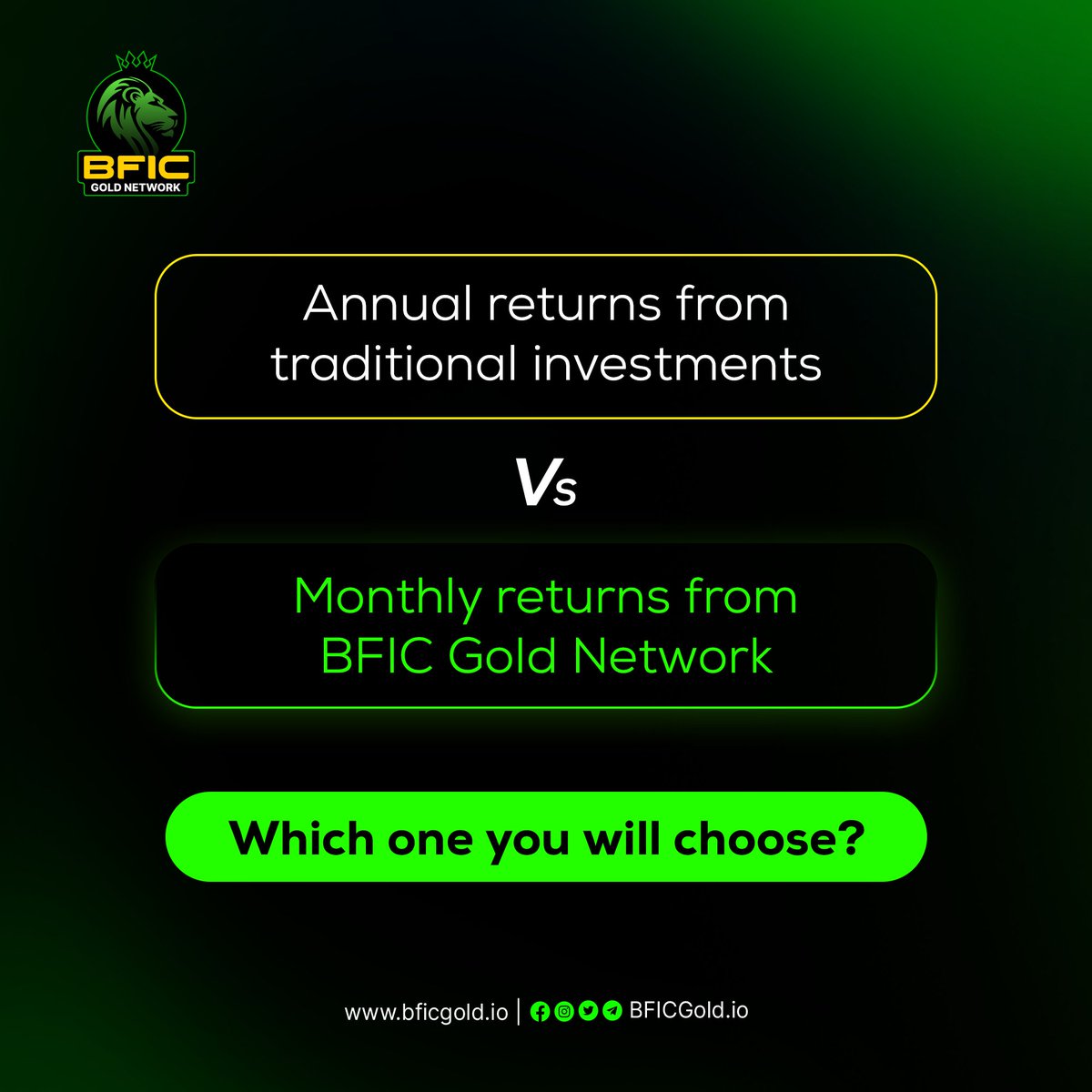 NetworkBFICGold's tweet photo. Annual Returns vs. Monthly Gains
Which Will You Choose❓

Why settle for slow growth with traditional investments when you can experience the power of the BFIC Gold Network❓

Stake your BFIC coins and unlock an incredible 3x return every month,
With the potential for faster earnings and a simpler process, the choice is clear!
Download the BFIC Gold Network App 📲

#BFIC #BFICGoldNetworkCommunity #BFICCoin #bficgoldnetwork #fixeddeposit #StakingRewards #ToTheMoon #crypto #CryptoCommunity #Blockchain #DreamBig #dreamcar #richlife #millionairemindset #staking #CommunityPower #ForexTrading #Forextraders #NetworkMarketing #DreamHome