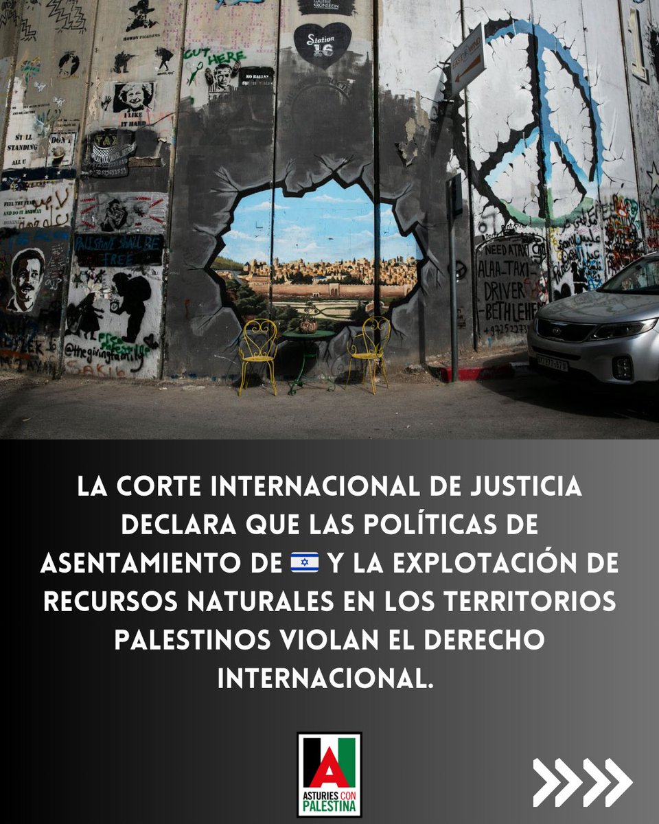 AstconPalestina's tweet photo. Día importante ayer en la Haya.
La Corte Internacional de Justicia establece que la ocupación israelí en los territorios palestinos es ilegal (qué sorpresa), exigiendo la retirada de la estructura ocupante. https://t.co/i5w4woq0uI