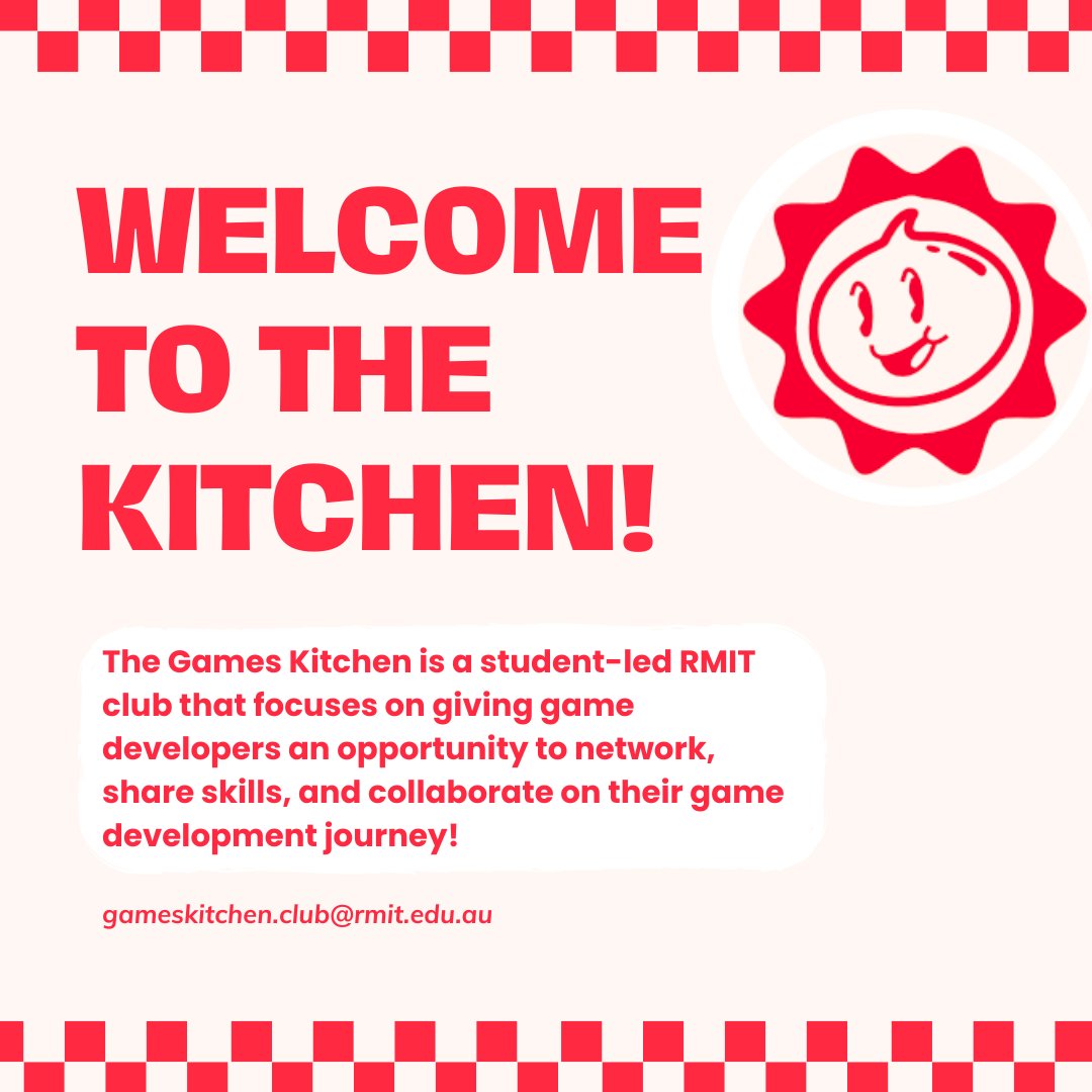 RMIT_GK's tweet photo. Welcome to the Kitchen!  The Games Kitchen is a club for game developers just like you, looking for a community to share your journey, learn and improve your skills, and form friendships with other developers. Become a member, and join us in the kitchen Chef! https://t.co/lYyeu7N3MG