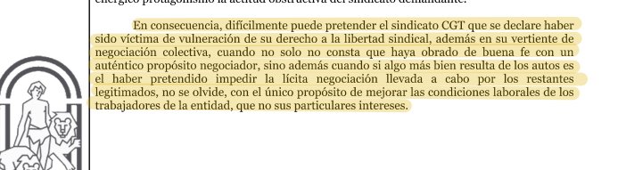 ¿Alguien me puede explicar esto?
Esto dice la justicia de las intenciones de los que en vez de buscar lo mejor para los trabajadores, se han dedicado a engañar a la plantilla, con bulos, falsas promesas, contando a cada uno lo que quiere escuchar, populismo y solo populismo.