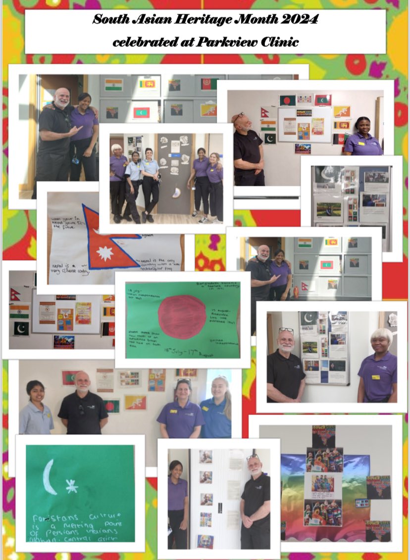 Staff and young people at Parkview Clinic #inpatientCAMHS celebrated South Asian Heritage Month this week <a href="/SAHM_UK/">South Asian Heritage Month</a>. Great displays - learning about global majority culture <a href="/BWC_NHS/">BWC NHS Trust</a> <a href="/daljitathwal/">Daljit ਦਲਜੀਤ 🌈💙RGN RSCN RHV MBA Hon.Doc</a> @BWC_MattB <a href="/tammydav1/">Tammy Davies</a> <a href="/ph_wilson1/">Phil Wilson</a> <a href="/annie_cheatham/">Annie Cheatham</a> <a href="/emilydbutler1/">Emily Butler 🤍</a>