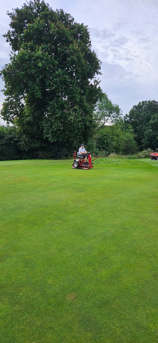 Course all set up for Men's Invitation. Greens cut and ironed, holes changed and painted, bunkers fully raked, markers moved and collars cut. <a href="/PennGolfClub1/">Penn Golf Club</a>
