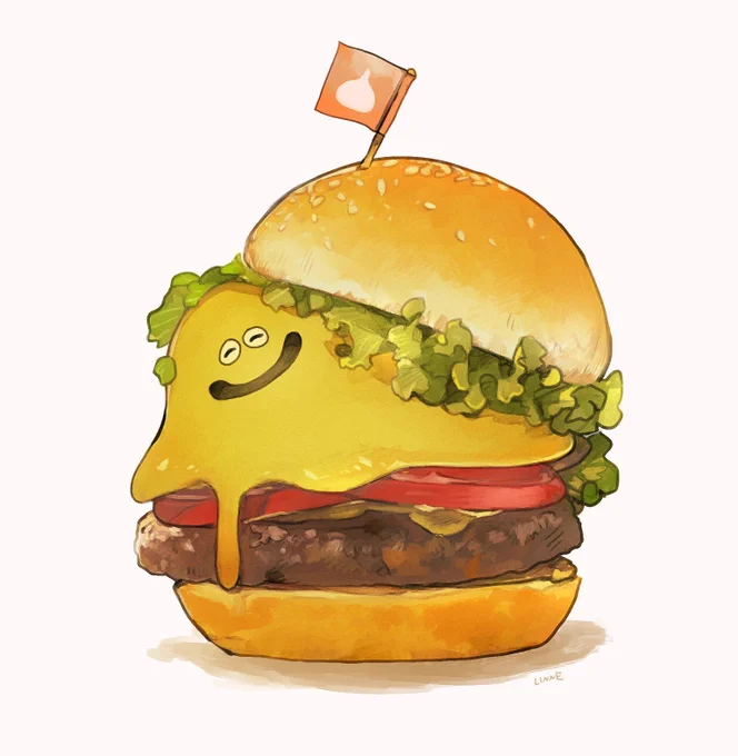 ハンバーガーなスライムたち #ハンバーガーの日 