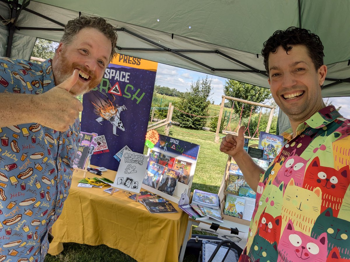 New for <a href="/creatorchip/">Storyteller Chip</a> &amp; comic book artist <a href="/hingley_dave/">Dave Hingley</a>'s joint stall at the @highfieldlittle community fair, today (Saturday 20 July) till 4pm: get yourself turned into a comic book character!

Plus Chip will be sharing stories live at 11:30–12:00, then again 14:15–15:00.