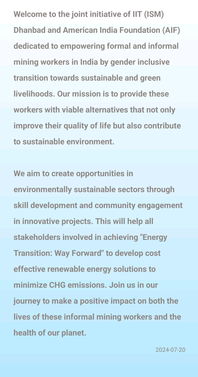 AIFTIITISM's tweet photo. Join us in our journey to make a positive impact on both the lives of informal mining workers and the health of our planet.
#energytransition #Sustainability https://t.co/ucDKUdJBfV