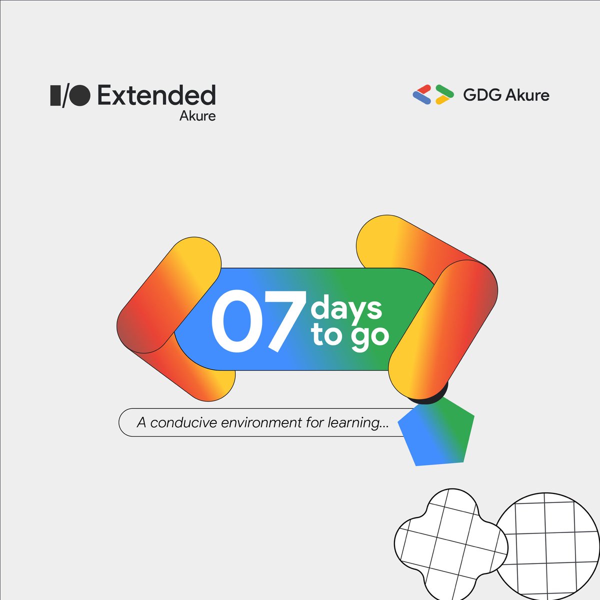 gdg_akure's tweet photo. It’s exactly 1 week left to Google #IOExtendedAkure24! 🕺 

Join the largest gathering of techies in Akure for a day on cutting-edge tech tools, hands-on workshops, and networking with industry experts 🚀 

Only limited slots available. Register now👇
https://t.co/n0Aa3roizi https://t.co/qacjhiaEXd