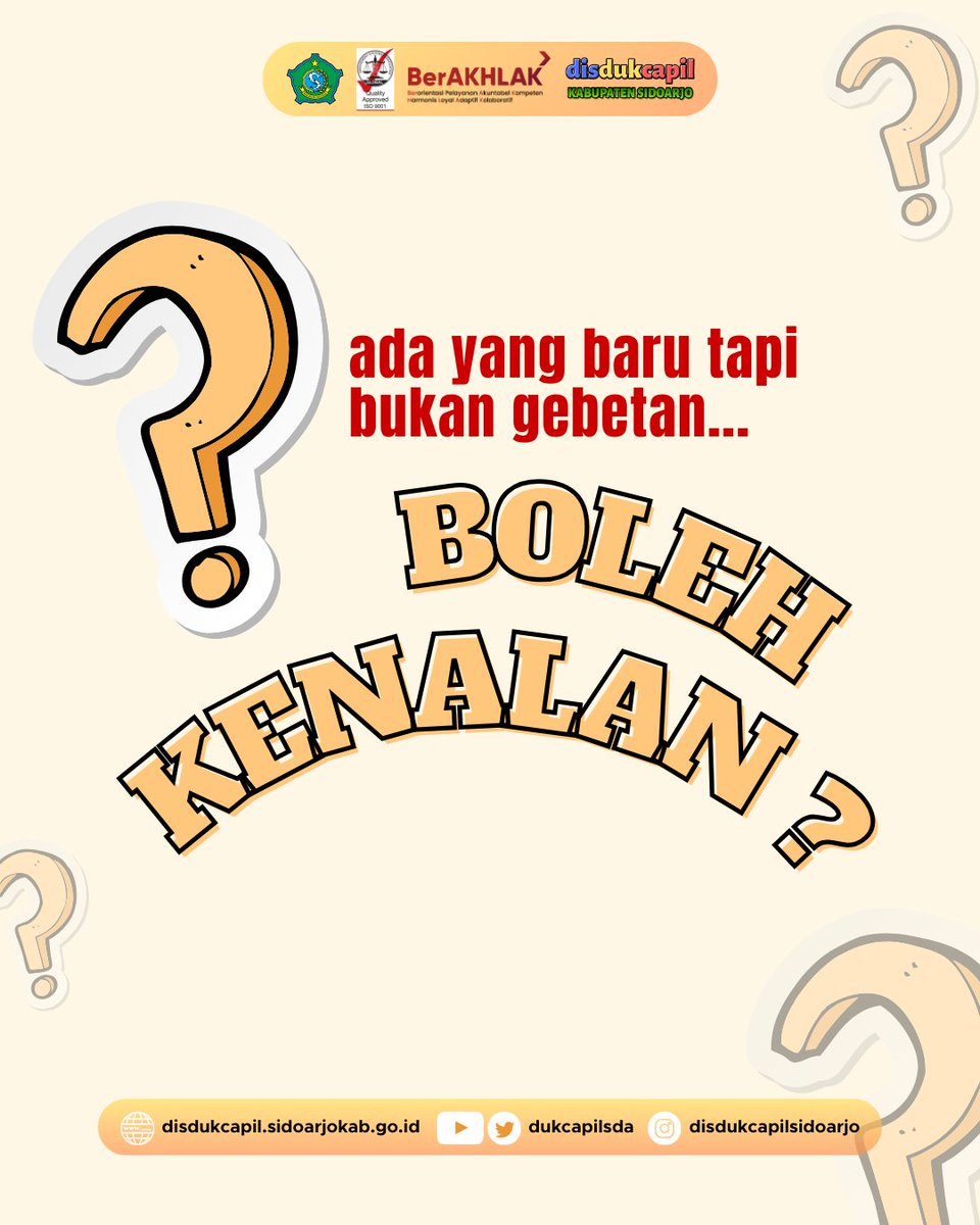dukcapilsda's tweet photo. Panggilan kepada Mahasiswa yang mau penelitian di Dukcapil Sidoarjo dan siapapun yang membutuhkan data, jika membutuhkan data tidak perlu bersurat lagi, semuanya sudah di publikasikan di SIPANDU. 💯 https://t.co/DBNWagqMOb