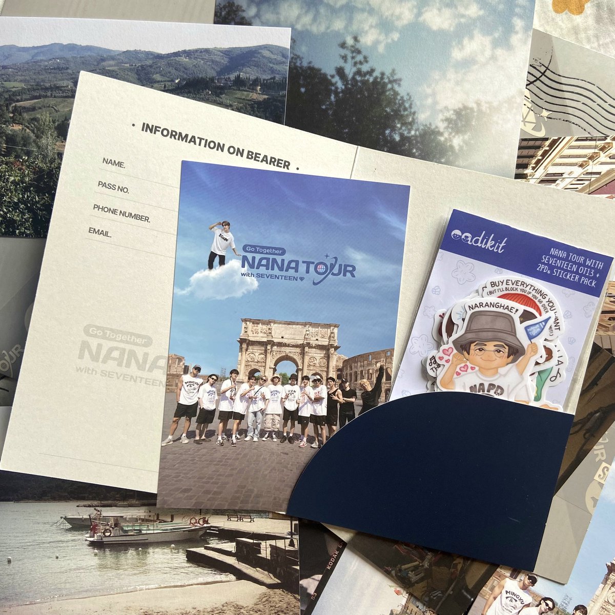 eadikit_ph's tweet photo. Caratdeul, are your passports ready for Caratland? We have a travel essential just for you!
Complete your travel (or rewatch) experience with our Nana Tour with SEVENTEEN sticker packs! Na PD and Shin PD are included, too!
#svt #nanatour #eadikit https://t.co/u7GGj11CzG