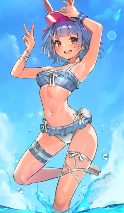 ぺこちゃん!新衣装の水着かわいい!#ぺこらーと 