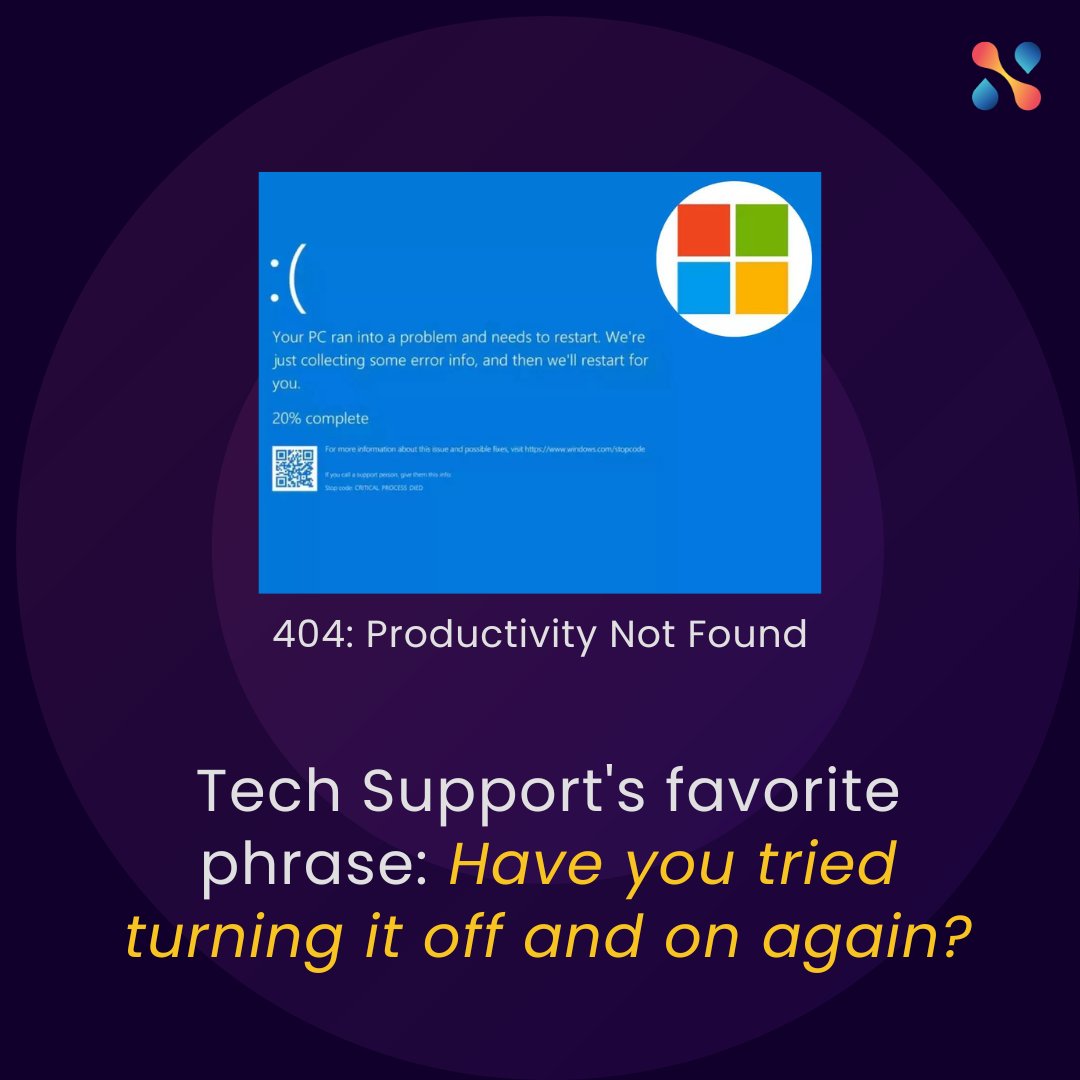 nimbleworkinc's tweet image. 💻 Looks like #Microsoft and #CrowdStrike decided to take an unscheduled coffee break. Don't worry, Nimble's still here, caffeinated, and ready to keep your workflows flowing! ☕️

#TechOutage #StayNimble #Microsoft #BSOD #Bluescreenofdeath
