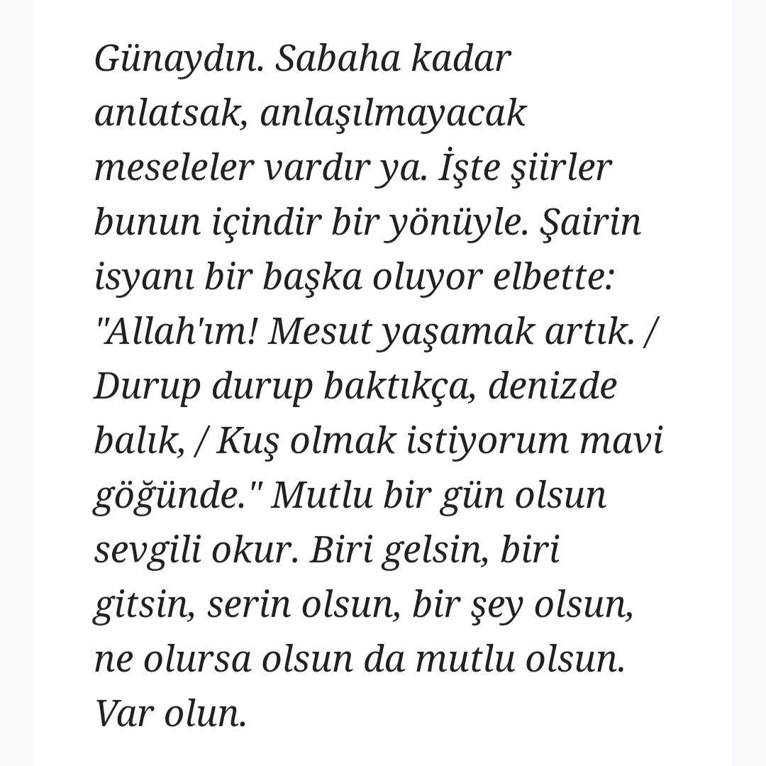 demirs60's tweet photo. Mutluluk pek peşinden koşulacak bir şey değil sevgili şair.. Ne olursa olsun "serin" olsun. Var ol🫡
#biryudumkitap https://t.co/6O91flFr0P