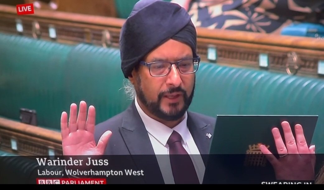 Being sworn in as the Member of Parliament for Wolverhampton West was a very moving experience. It was a long, hard struggle to get here, but I am now here with a job to do.