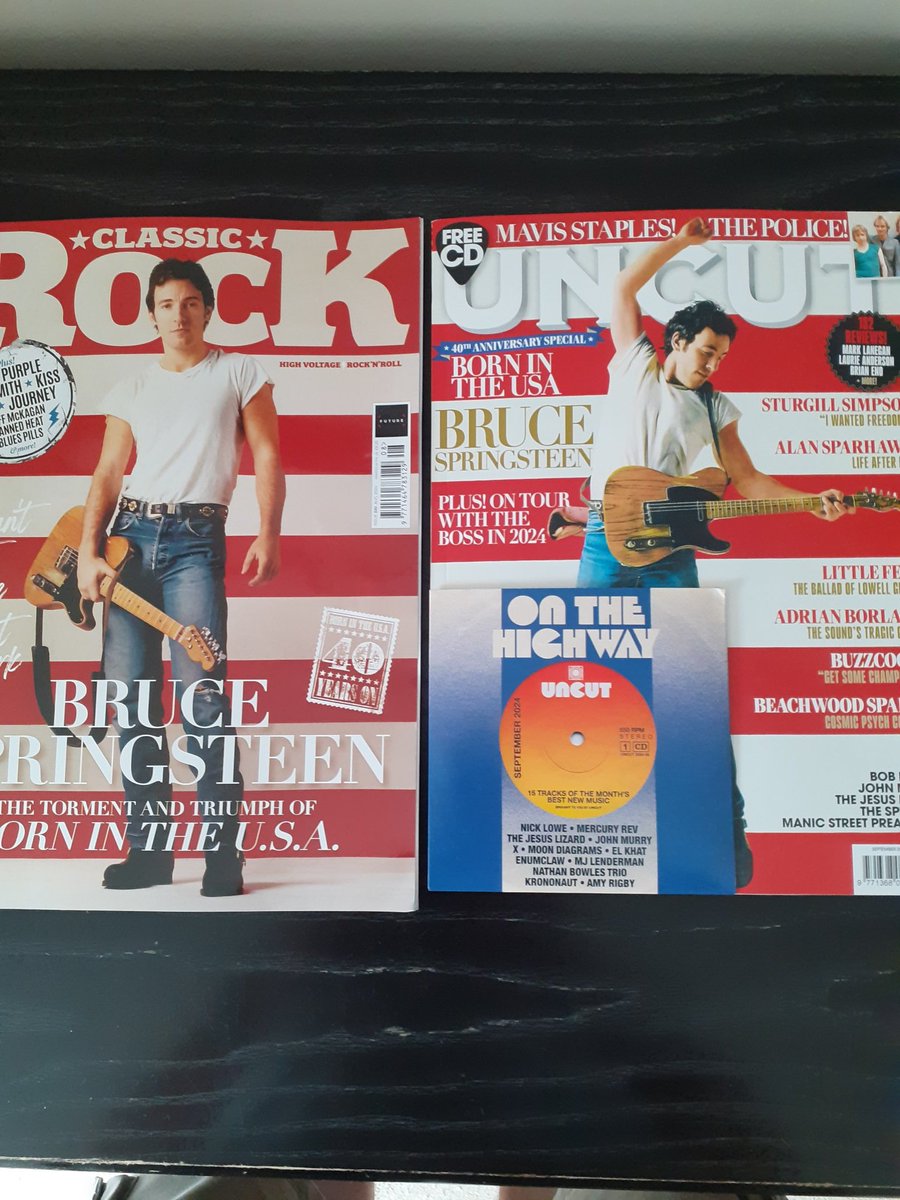 kirkup_graeme's tweet photo. An impromptu visit to the newsagents and look what I got! #uncutmagazine #classic rock @SpringNuts_ @springsteen @uncutmagazine @ClassicRockMag https://t.co/jQPIYJq7Wl
